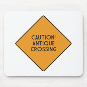 Achtung! Antik-Kreuzung Mousepad