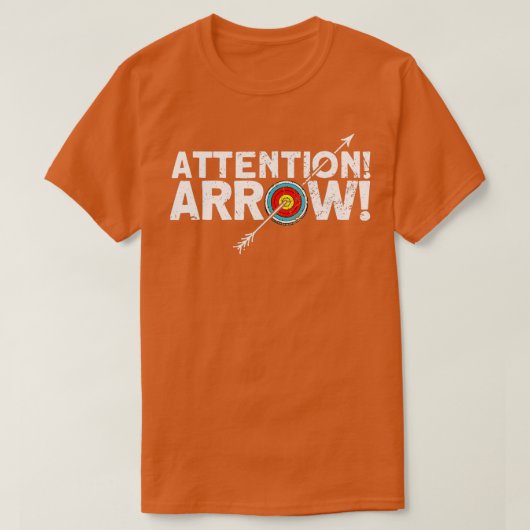 Achtung ArrowArcher Bow Archery T-Shirt (Design vorne)