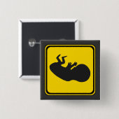 Achtung: Baby vorbei! Button (Vorne & Hinten)