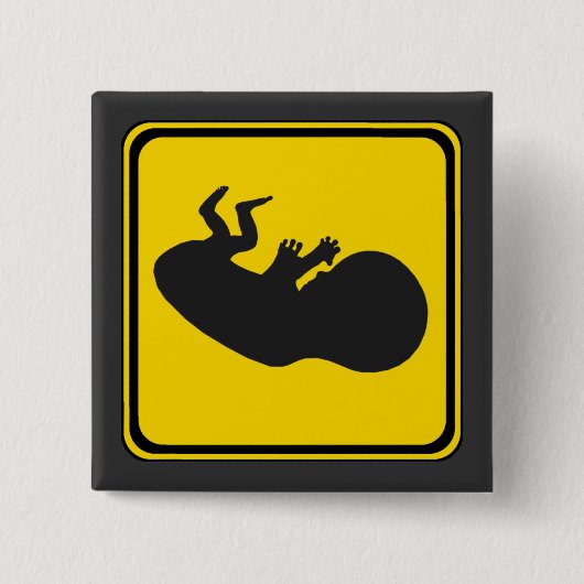 Achtung: Baby vorbei! Button (Vorderseite)