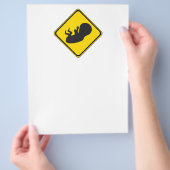 Achtung: Baby vorbei! Flyer (Hand)