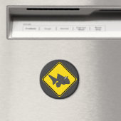 Achtung: Catfish Crossing! Magnet (In Situ (Geschirrspüler))