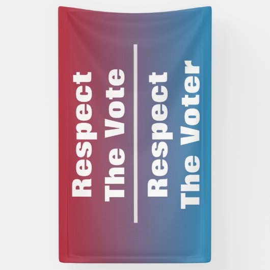 Achtung der Abstimmung und der Stimme Banner (Vertikal)