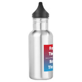 Achtung der Abstimmung und der Stimme Edelstahlflasche (Links)