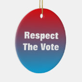 Achtung der Abstimmung und der Stimme Keramik Ornament (Rechts)