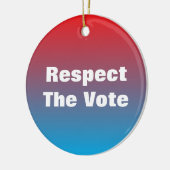 Achtung der Abstimmung und der Stimme Keramik Ornament (Links)