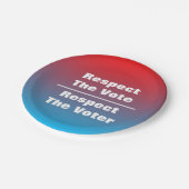 Achtung der Abstimmung und der Stimme Pappteller (Schrägansicht)