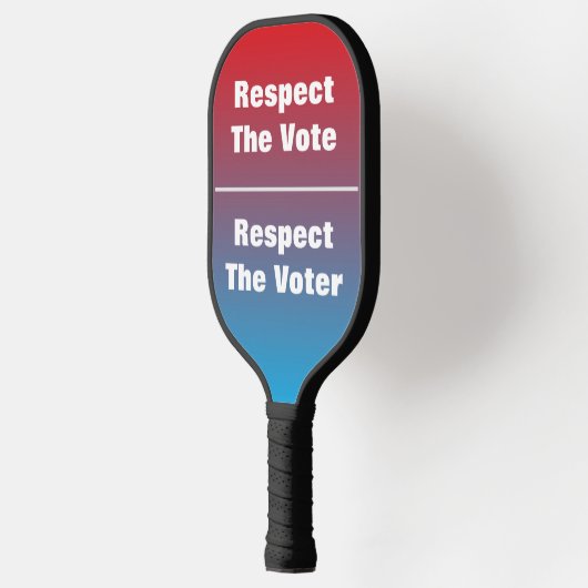 Achtung der Abstimmung und der Stimme Pickleball Schläger (Links)