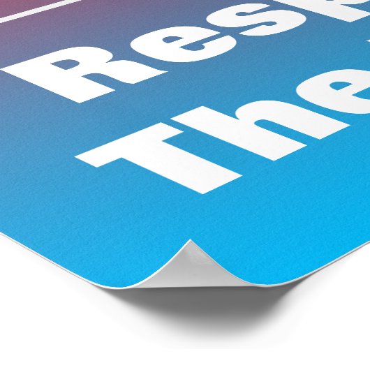 Achtung der Abstimmung und der Stimme Poster (Ecke)