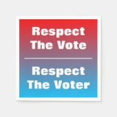 Achtung der Abstimmung und der Stimme Serviette (Vorderseite)