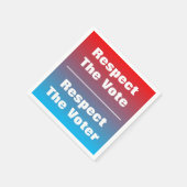 Achtung der Abstimmung und der Stimme Serviette (Ecke)