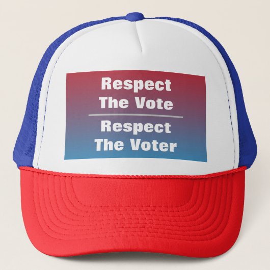 Achtung der Abstimmung und der Stimme Truckerkappe (Vorderseite)