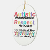 Achtung der Autistik nicht heilen Keramikornament (Links)