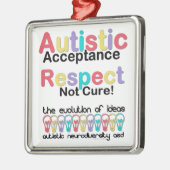 Achtung der Autistik nicht heilen Ornament Aus Metall (Links)