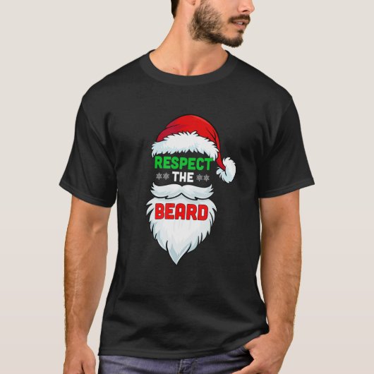 Achtung der Bart Weihnachtsmann Weihnachten Weihna T-Shirt (Vorderseite)