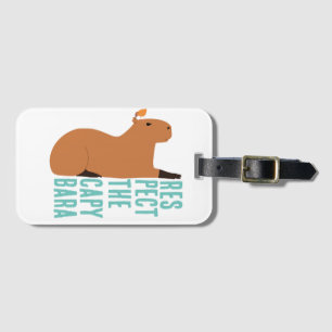 Achtung der Capybara Gepäckanhänger