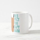 Achtung der Capybara Kaffeetasse (VorderseiteRechts)
