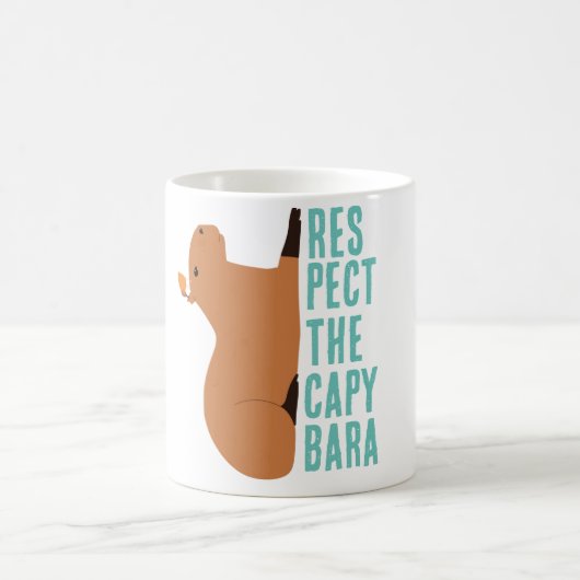 Achtung der Capybara Kaffeetasse (Mittel)