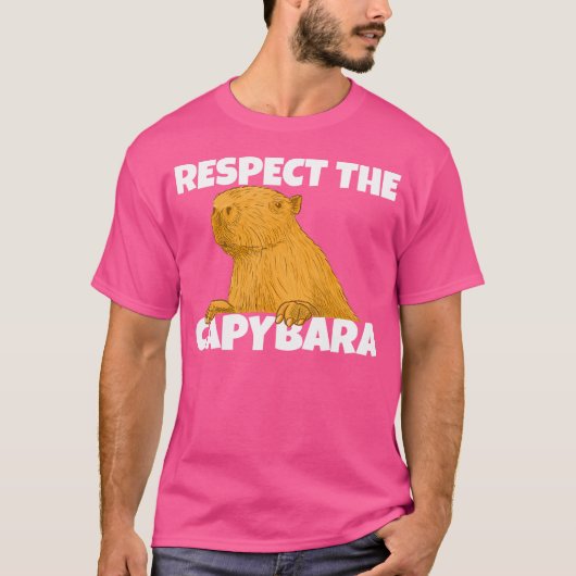 Achtung der Capybara T-Shirt (Vorderseite)