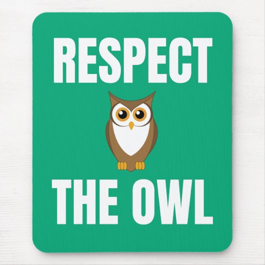 Achtung der Eule Mousepad (Vorne)