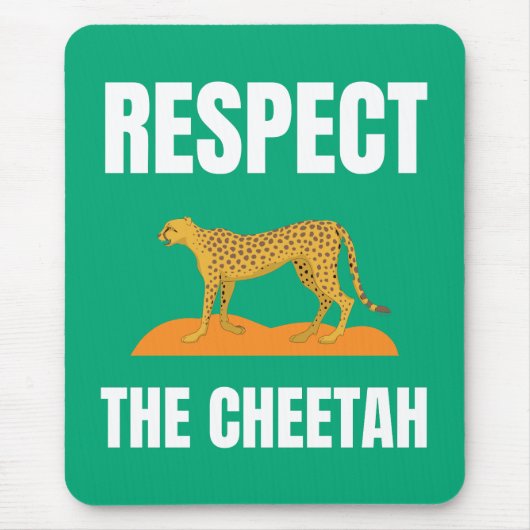 Achtung der Geparden Mousepad (Vorne)