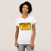 "ACHTUNG DER HOT ZONE" T - SHIRT RED YELLOW SIGN (Vorne ganz)