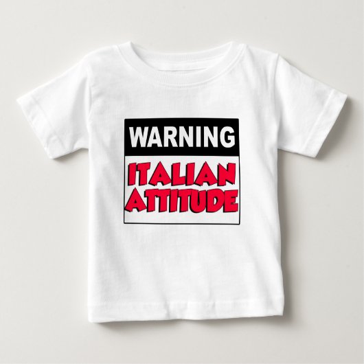 Achtung der italienischen Einstellung Baby T-shirt (Vorderseite)