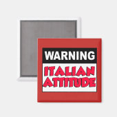 Achtung der italienischen Einstellung Magnet (Vorderseite/Rückseite)