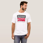 Achtung der italienischen Einstellung T-Shirt (Vorne ganz)
