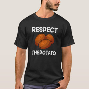 Achtung der Kartoffelwurzel Pflanzkartoffeln T-Shirt