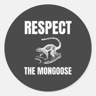 Achtung der Mongolei Runder Aufkleber