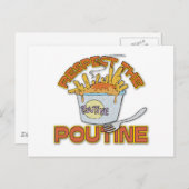 Achtung der Poutine Postkarte (Vorne/Hinten)