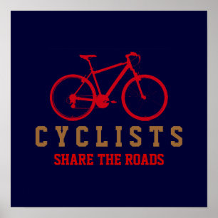 Achtung der Radfahrer, Treten Poster