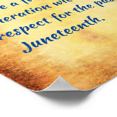 Achtung der Vergangenheit Poster (Ecke)