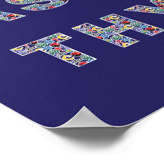 ACHTUNG des DIVERSITY Poster (Ecke)