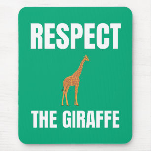 Achtung des Giraffen Mousepad