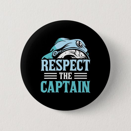 Achtung des Kapitänsschiffs Skipper Boat Owner Lov Button (Vorderseite)