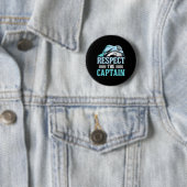 Achtung des Kapitänsschiffs Skipper Boat Owner Lov Button (Beispiel)