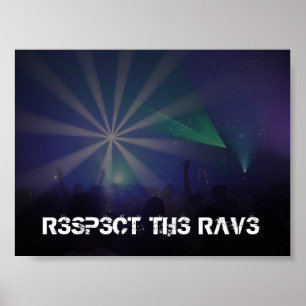 Achtung des Rave Poster
