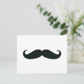 Achtung des Stache Mustache Postkarte (Stehend Vorderseite)