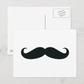 Achtung des Stache Mustache Postkarte (Vorne/Hinten)