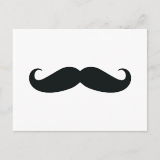 Achtung des Stache Mustache Postkarte
