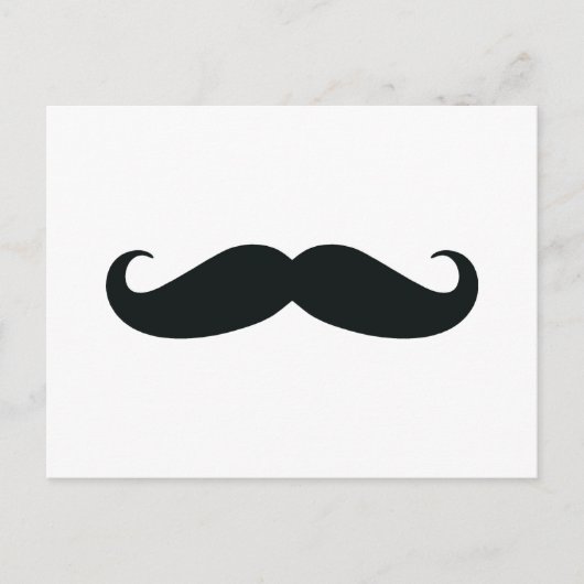 Achtung des Stache Mustache Postkarte (Vorderseite)