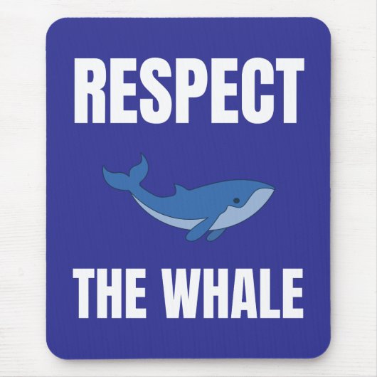 Achtung des Wals Mousepad (Vorne)