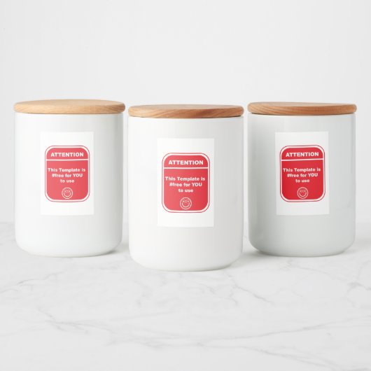 Achtung: Diese Vorlage ist #free für Cutomize Lebensmitteletikett (Flaschen)