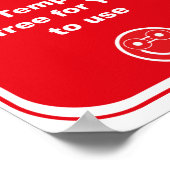 Achtung: Diese Vorlage ist #free für Cutomize Poster (Ecke)