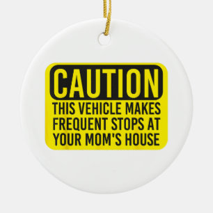 Achtung Dieses Fahrzeug Hält Häufig An Ihrem Keramik Ornament
