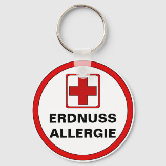 Achtung - ERDNUSS Allergie Schlüsselanhänger