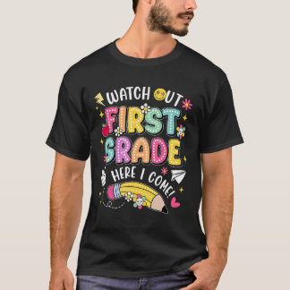 Achtung, erste Klasse, ich komme zurück zur Schule T-Shirt