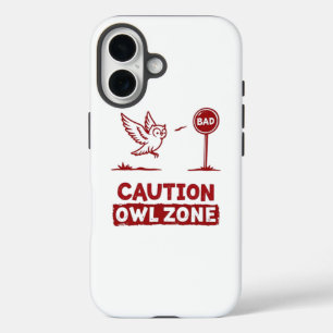 Achtung Eulenzone – Verspieltes Eulen-Handyhülle-D iPhone 16 Hülle